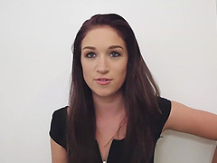 Tony's thick cock slams Naiomi's throat in high-def POV